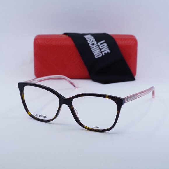 🕶️ New Moschino MOL546 008600 Eyeglasses - Dark Havana Frame, 57mm - Picture 12 of 12